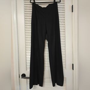 Fashion Nova - (Plus-Size) Black Lightweight Wide-Leg Pants With Back Zipper